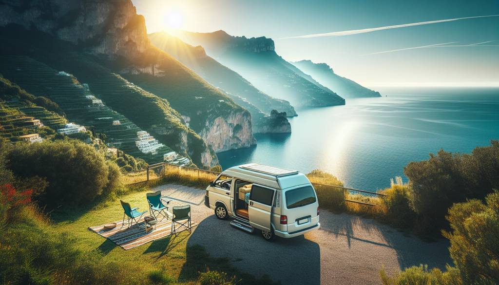 les meilleurs spots pour camper en van le long de la côte amalfitaine